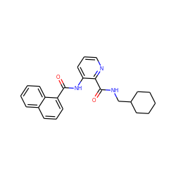 O=C(NCC1CCCCC1)c1ncccc1NC(=O)c1cccc2ccccc12 ZINC000095593659