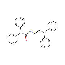 O=C(NCCC(c1ccccc1)c1ccccc1)C(c1ccccc1)c1ccccc1 ZINC000003166084