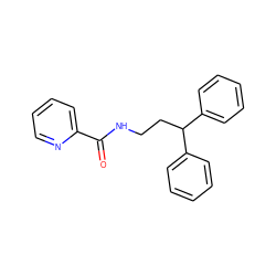 O=C(NCCC(c1ccccc1)c1ccccc1)c1ccccn1 ZINC000008036288