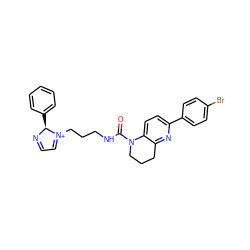 O=C(NCCC[N+]1=CC=N[C@H]1c1ccccc1)N1CCCc2nc(-c3ccc(Br)cc3)ccc21 ZINC000003965558