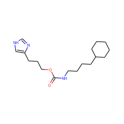 O=C(NCCCCC1CCCCC1)OCCCc1c[nH]cn1 ZINC000034161669