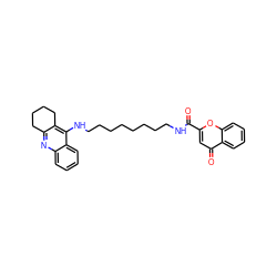 O=C(NCCCCCCCCNc1c2c(nc3ccccc13)CCCC2)c1cc(=O)c2ccccc2o1 ZINC000084618916