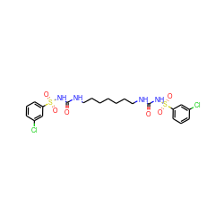 O=C(NCCCCCCCNC(=O)NS(=O)(=O)c1cccc(Cl)c1)NS(=O)(=O)c1cccc(Cl)c1 ZINC000038558761