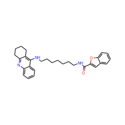 O=C(NCCCCCCCNc1c2c(nc3ccccc13)CCCC2)c1cc2ccccc2o1 ZINC000653762967