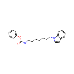 O=C(NCCCCCCCn1ccc2ccccc21)Oc1ccccc1 ZINC000473132693