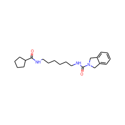 O=C(NCCCCCCNC(=O)N1Cc2ccccc2C1)C1CCCC1 ZINC000167522432