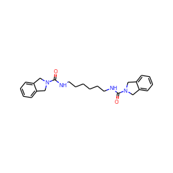 O=C(NCCCCCCNC(=O)N1Cc2ccccc2C1)N1Cc2ccccc2C1 ZINC000166890502