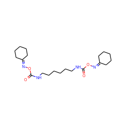 O=C(NCCCCCCNC(=O)ON=C1CCCCC1)ON=C1CCCCC1 ZINC000005188392