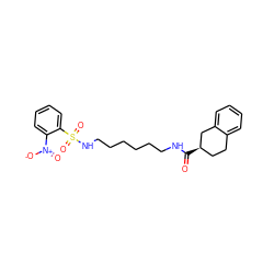 O=C(NCCCCCCNS(=O)(=O)c1ccccc1[N+](=O)[O-])[C@@H]1CCc2ccccc2C1 ZINC000013443343