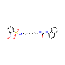 O=C(NCCCCCCNS(=O)(=O)c1ccccc1[N+](=O)[O-])Nc1cccc2ccccc12 ZINC000013443354