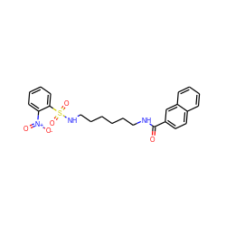 O=C(NCCCCCCNS(=O)(=O)c1ccccc1[N+](=O)[O-])c1ccc2ccccc2c1 ZINC000013443324