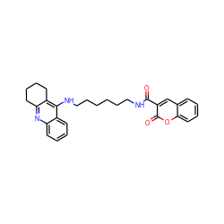 O=C(NCCCCCCNc1c2c(nc3ccccc13)CCCC2)c1cc2ccccc2oc1=O ZINC000299824149