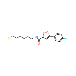 O=C(NCCCCCCS)c1cc(-c2ccc(F)cc2)on1 ZINC000653691091