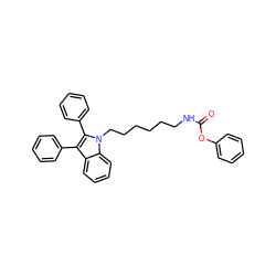 O=C(NCCCCCCn1c(-c2ccccc2)c(-c2ccccc2)c2ccccc21)Oc1ccccc1 ZINC000473124806