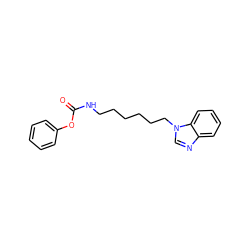 O=C(NCCCCCCn1cnc2ccccc21)Oc1ccccc1 ZINC000473127249