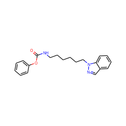 O=C(NCCCCCCn1ncc2ccccc21)Oc1ccccc1 ZINC000473121861