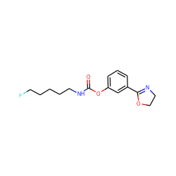 O=C(NCCCCCF)Oc1cccc(C2=NCCO2)c1 ZINC000096272266