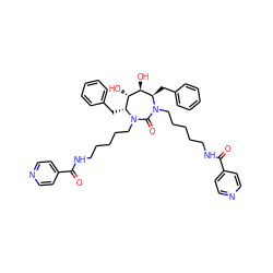 O=C(NCCCCCN1C(=O)N(CCCCCNC(=O)c2ccncc2)[C@H](Cc2ccccc2)[C@H](O)[C@@H](O)[C@H]1Cc1ccccc1)c1ccncc1 ZINC000028769742