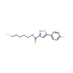 O=C(NCCCCCS)c1cc(-c2ccc(F)cc2)on1 ZINC000653707393