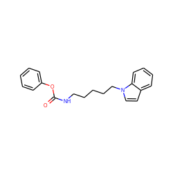 O=C(NCCCCCn1ccc2ccccc21)Oc1ccccc1 ZINC000473127086