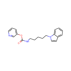 O=C(NCCCCCn1ccc2ccccc21)Oc1cccnc1 ZINC000473127358