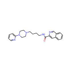 O=C(NCCCCN1CCN(c2ccccn2)CC1)c1cc2ccccc2cn1 ZINC000035907363