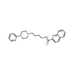 O=C(NCCCCN1CCN(c2ccccn2)CC1)c1ccc2ccccc2n1 ZINC000200056527