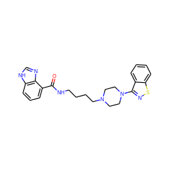 O=C(NCCCCN1CCN(c2nsc3ccccc23)CC1)c1cccc2[nH]cnc12 ZINC000013760430