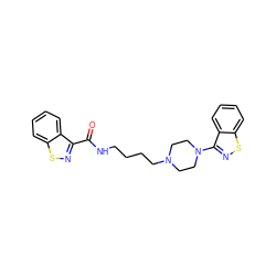 O=C(NCCCCN1CCN(c2nsc3ccccc23)CC1)c1nsc2ccccc12 ZINC000001555090