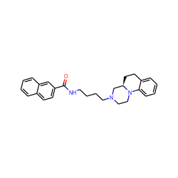 O=C(NCCCCN1CCN2c3ccccc3CC[C@@H]2C1)c1ccc2ccccc2c1 ZINC000003988538