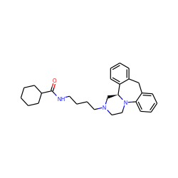 O=C(NCCCCN1CCN2c3ccccc3Cc3ccccc3[C@@H]2C1)C1CCCCC1 ZINC000028869906