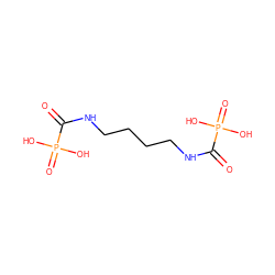 O=C(NCCCCNC(=O)P(=O)(O)O)P(=O)(O)O ZINC000095553040