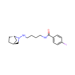 O=C(NCCCCNN1C[C@H]2CC[C@H]1C2)c1ccc(I)cc1 ZINC000253656017