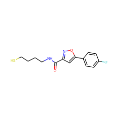 O=C(NCCCCS)c1cc(-c2ccc(F)cc2)on1 ZINC000653691094