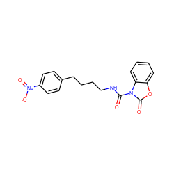 O=C(NCCCCc1ccc([N+](=O)[O-])cc1)n1c(=O)oc2ccccc21 ZINC000653790219