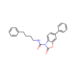 O=C(NCCCCc1ccccc1)n1c(=O)oc2cc(-c3ccccc3)ccc21 ZINC000653811128