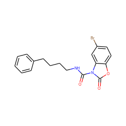 O=C(NCCCCc1ccccc1)n1c(=O)oc2ccc(Br)cc21 ZINC000653793152