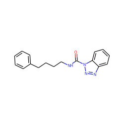 O=C(NCCCCc1ccccc1)n1nnc2ccccc21 ZINC000113809693