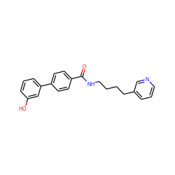 O=C(NCCCCc1cccnc1)c1ccc(-c2cccc(O)c2)cc1 ZINC000029483856