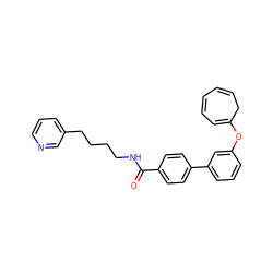 O=C(NCCCCc1cccnc1)c1ccc(-c2cccc(OC3=CC=CC=CC3)c2)cc1 ZINC000029480155