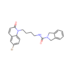 O=C(NCCCCn1c(=O)ccc2cc(Br)ccc21)N1Cc2ccccc2C1 ZINC000167235335