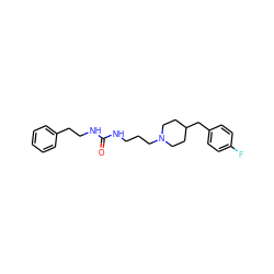 O=C(NCCCN1CCC(Cc2ccc(F)cc2)CC1)NCCc1ccccc1 ZINC000013443479