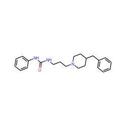 O=C(NCCCN1CCC(Cc2ccccc2)CC1)Nc1ccccc1 ZINC000013443448