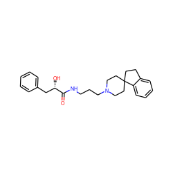 O=C(NCCCN1CCC2(CCc3ccccc32)CC1)[C@@H](O)Cc1ccccc1 ZINC000013679959