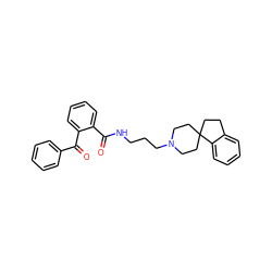 O=C(NCCCN1CCC2(CCc3ccccc32)CC1)c1ccccc1C(=O)c1ccccc1 ZINC000013679945