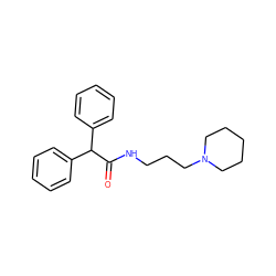 O=C(NCCCN1CCCCC1)C(c1ccccc1)c1ccccc1 ZINC000007923175