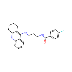 O=C(NCCCNc1c2c(nc3ccccc13)CCCC2)c1ccc(F)cc1 ZINC000072108661