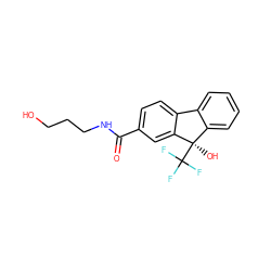 O=C(NCCCO)c1ccc2c(c1)[C@](O)(C(F)(F)F)c1ccccc1-2 ZINC000143494231