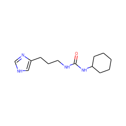 O=C(NCCCc1c[nH]cn1)NC1CCCCC1 ZINC000029407290