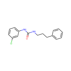 O=C(NCCCc1ccccc1)Nc1cccc(Cl)c1 ZINC000002115172